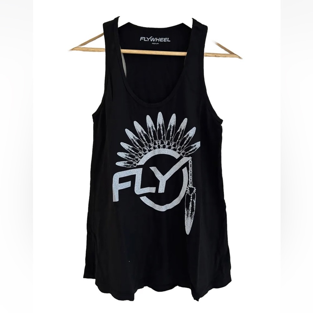 ‘Fly’ Feathers Black & Faded White by Flywheel New NWOT- Size Medium